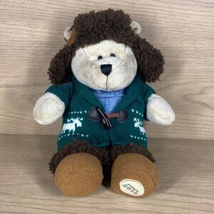Starbucks Coffee Company 2016 Teddy Bear Plush Moose Sweater & Hat Collectable